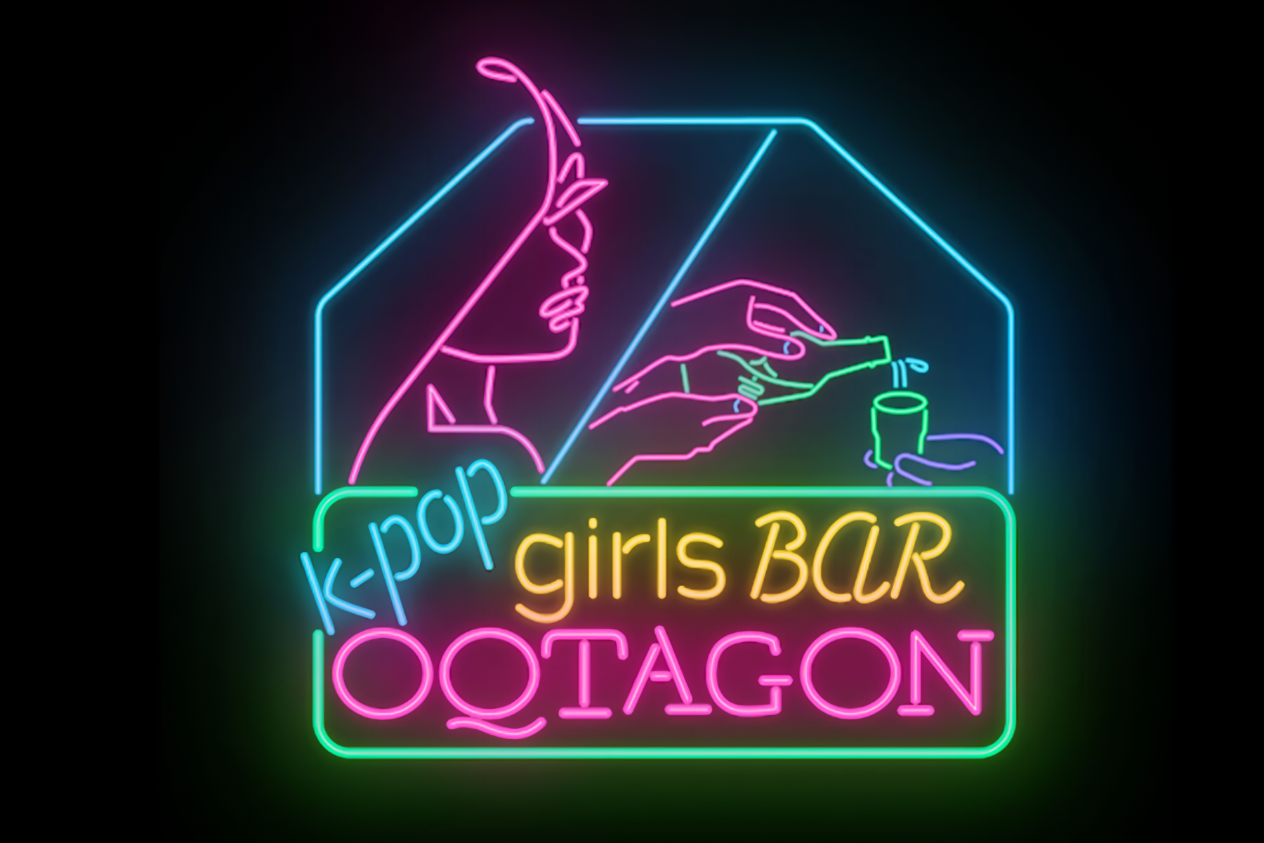 北谷町のキャバクラ、ガールズバー、スナックTOP７！！第6位、K-POP CLUB OQTAGON