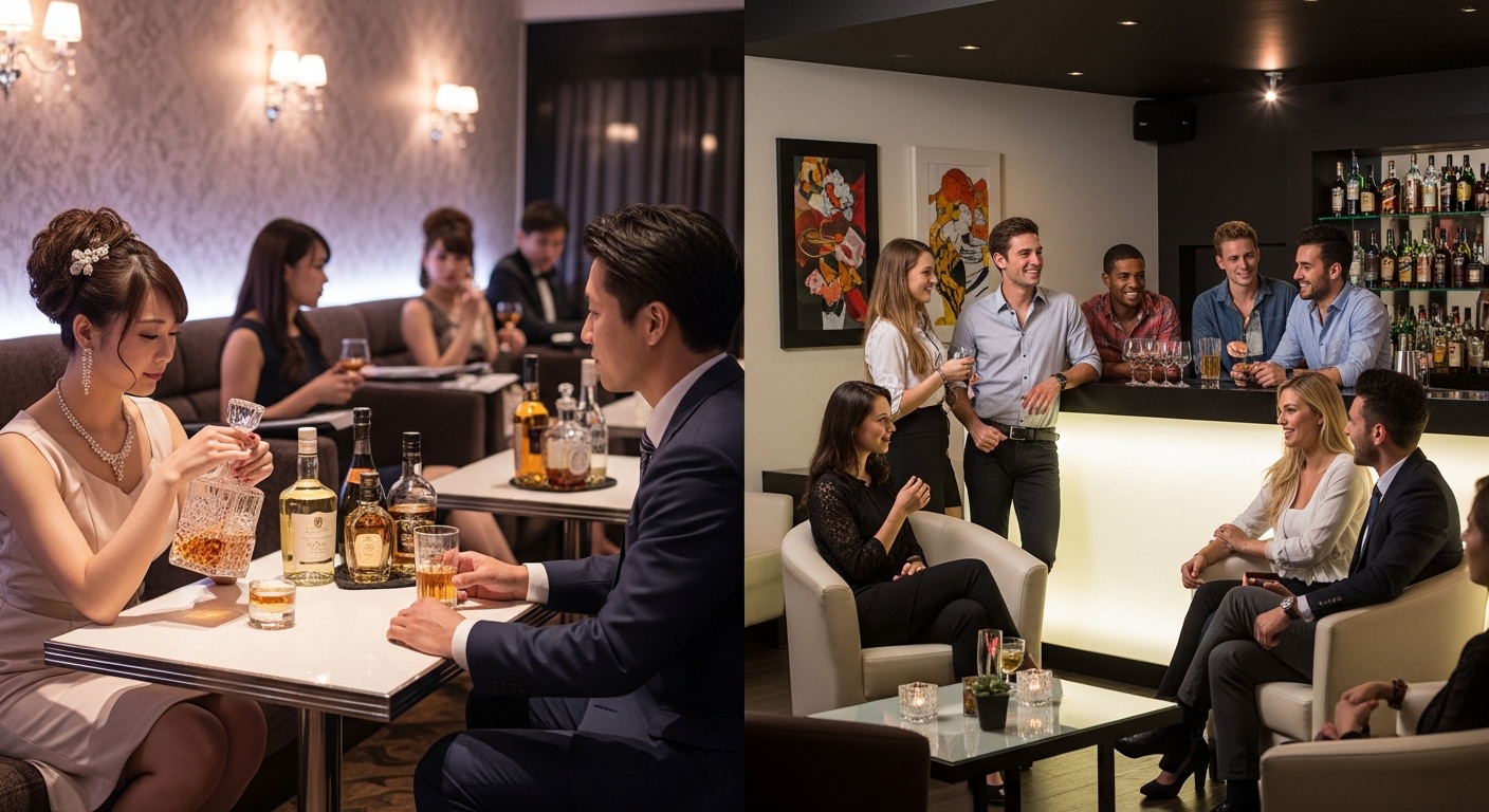 キャバクラとラウンジの違いを知ることが適職を見つける第一歩！